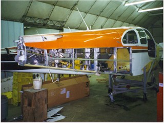 fuselage with most skin removed
