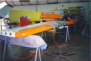 left wing during reskinning